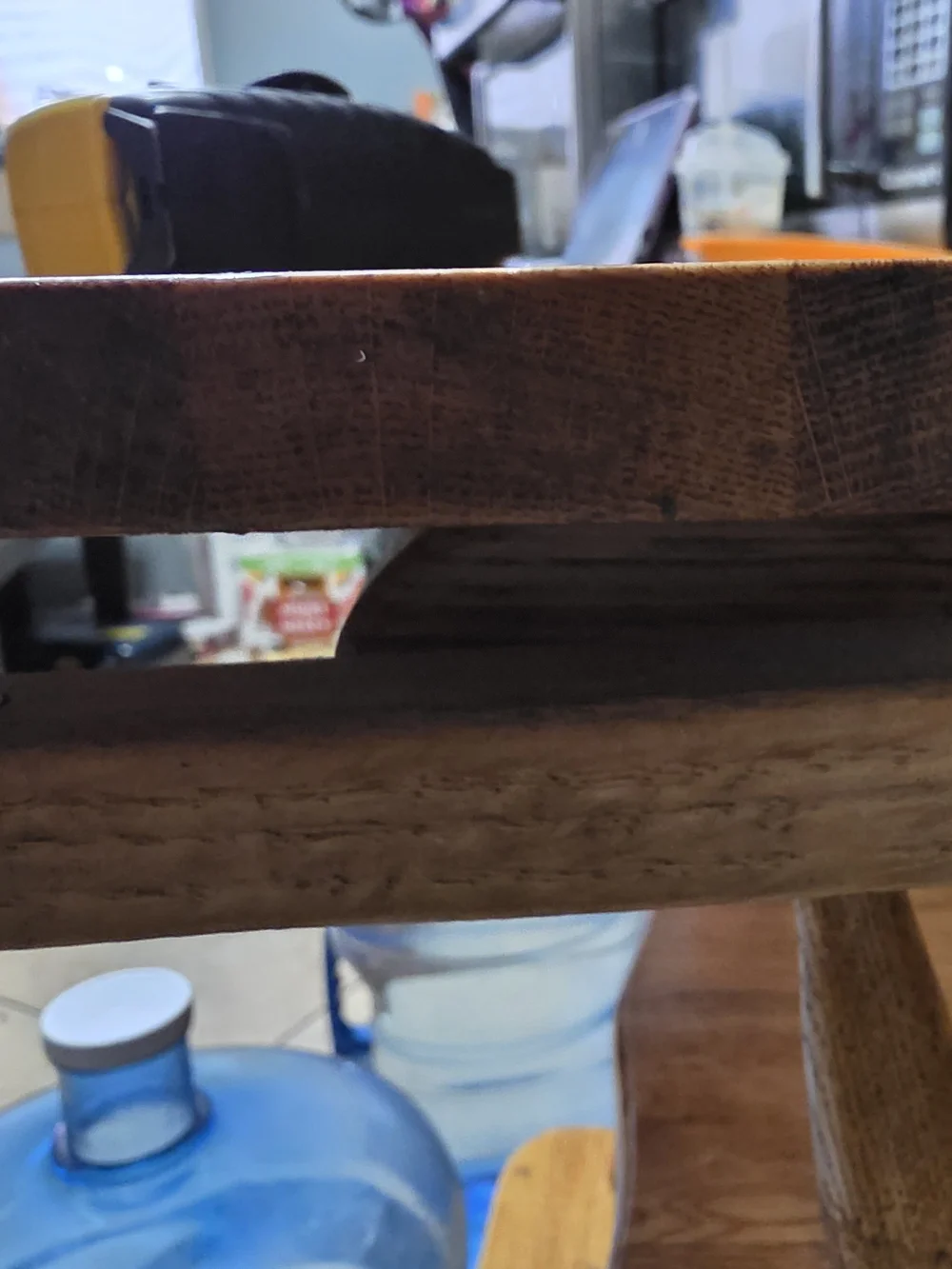 Vintage-Style Wooden High Chair in Honey Brown